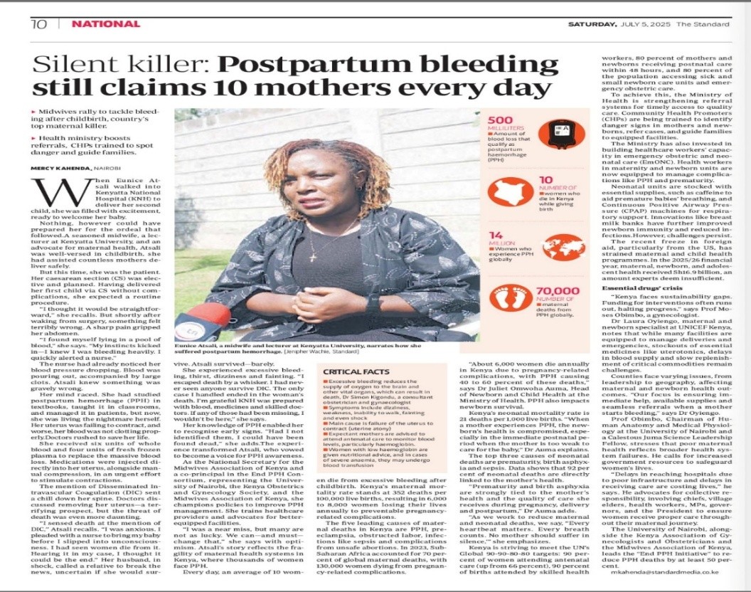 SPOTLIGHTING POSTPARTUM HEMORRHAGE AWARENESS THROUGH MAINSTREAM PRINT MEDIA