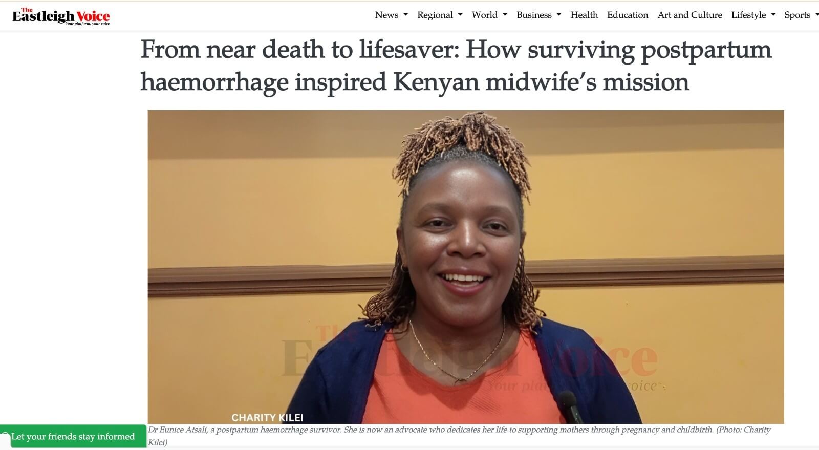 LEVERAGING LIVED EXPERIENCES IN POSTPARTUM HEMORRHAGE ADVOCACY